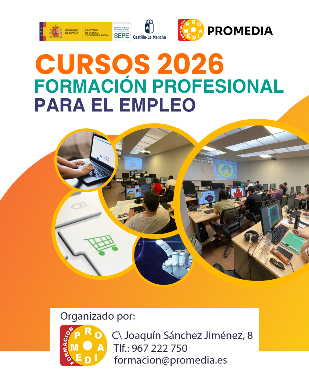 Cursos gratuitos para desempleados 2026